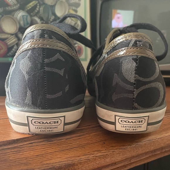 COACH Dee Optic Signature C Black and Gray Casual Sneakers Size 9.5 - Picture 10 of 10